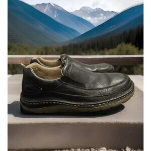 Men's Dr Martens 11198 Lennon Black Pebbled Leather Slip On Shoes Size US 11